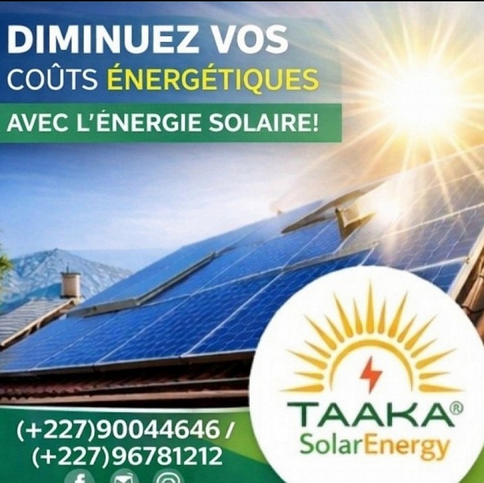 Taaka-SolarEnergy Installation panneaux solaires